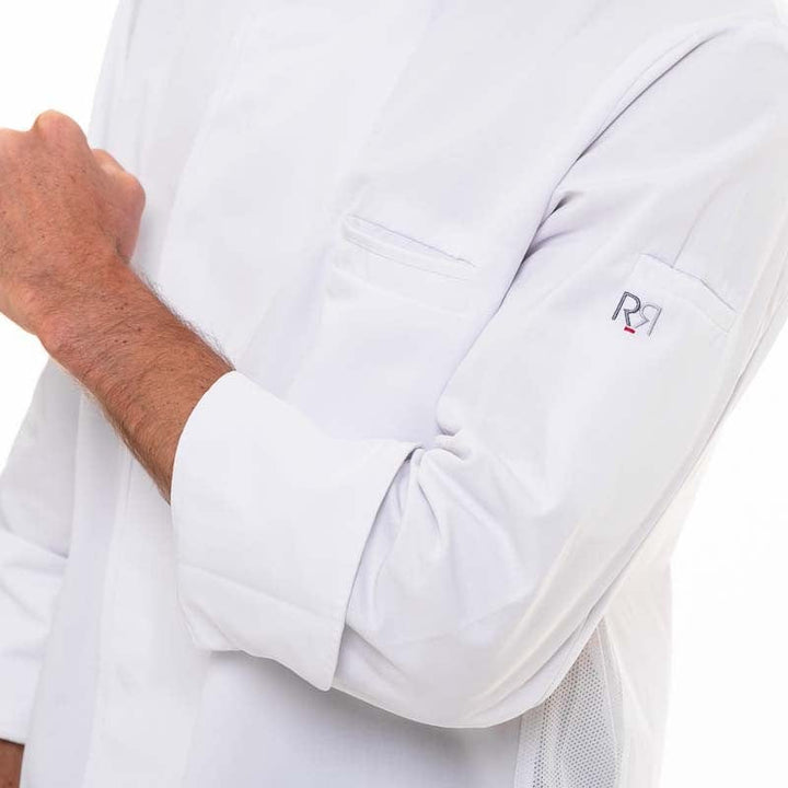 White Long Sleeve Kitchen Coat Energy - ROBUR -  by Robur | MANELLI``