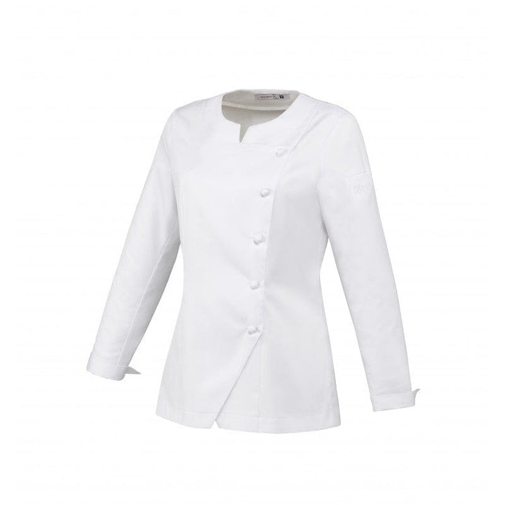 White Women's Kitchen Coat Valloire Cotton - ROBUR -  by Robur | MANELLI``