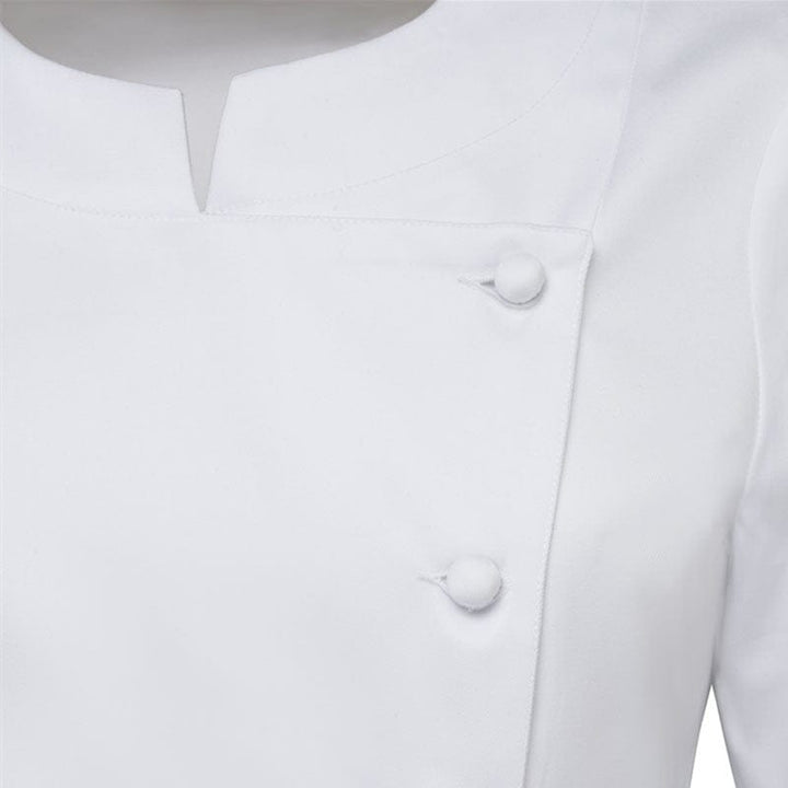 White Women's Kitchen Coat Valloire Cotton - ROBUR -  by Robur | MANELLI``