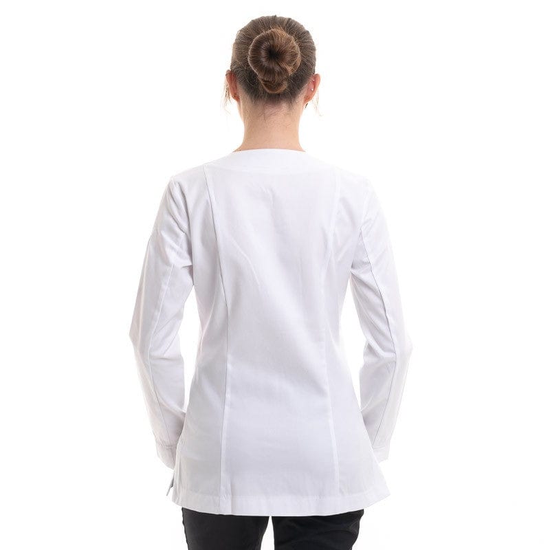 White Women's Kitchen Coat Valloire Cotton - ROBUR -  by Robur | MANELLI``