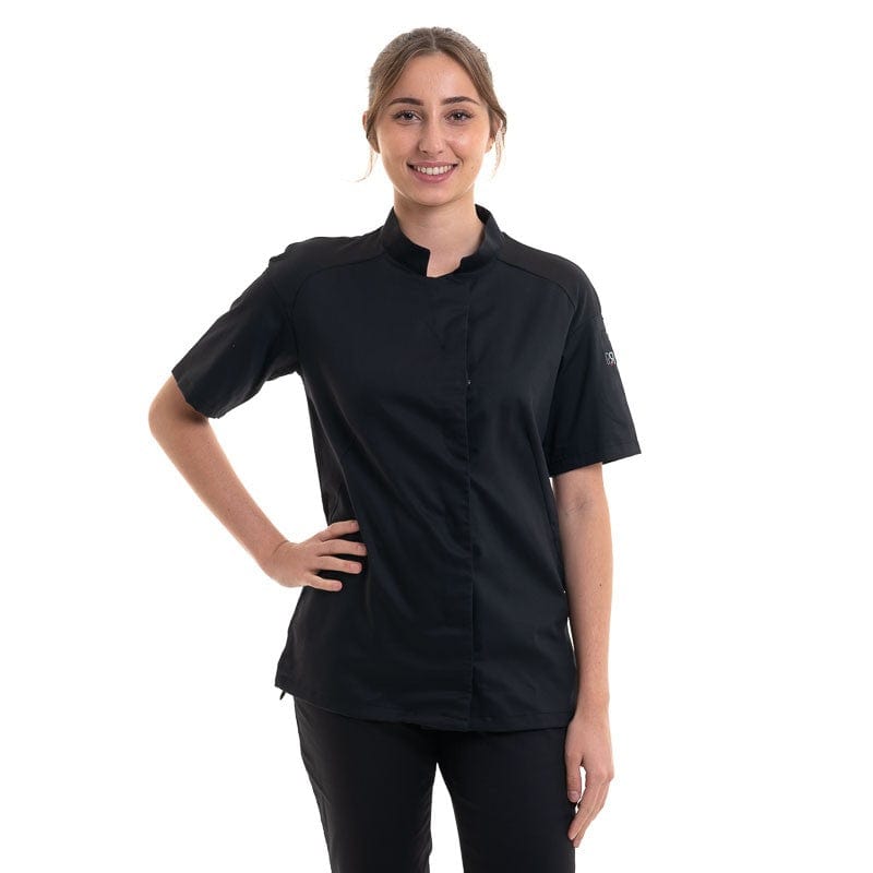 Women's Black Cooking Coat - Cadix - ROBUR -  by Robur | MANELLI``