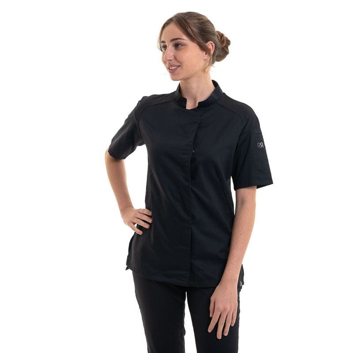 Women's Black Cooking Coat - Cadix - ROBUR -  by Robur | MANELLI``