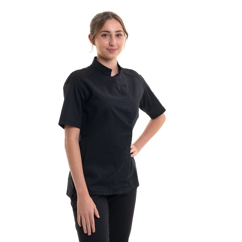 Women's Black Cooking Coat - Cadix - ROBUR -  by Robur | MANELLI``