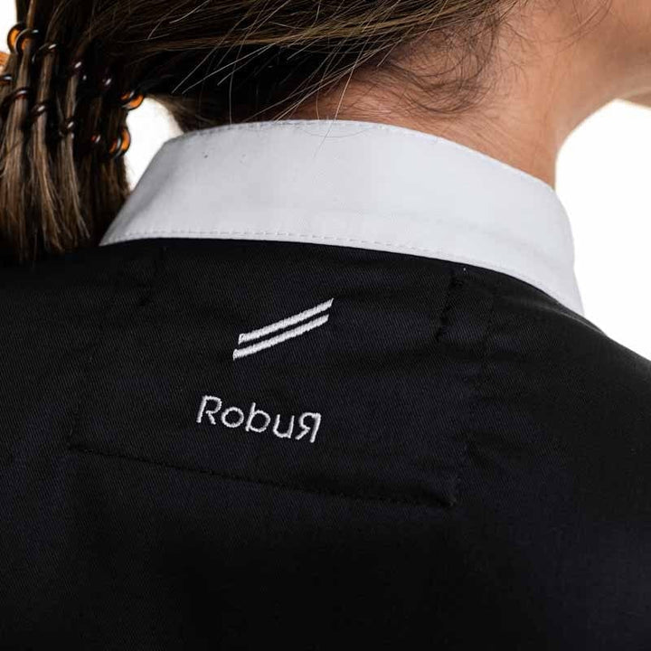 Women's Black Long Sleeve Kitchen Coat - ELIZE ROBUR -  by Robur | MANELLI``