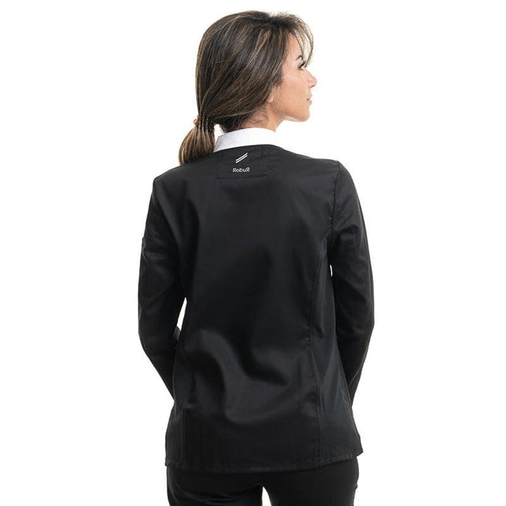 Women's Black Long Sleeve Kitchen Coat - ELIZE ROBUR -  by Robur | MANELLI``