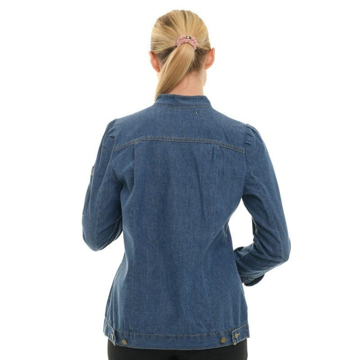 Women's Washed Denim Long Sleeve Kitchen Coat Holly - ROBUR -  by Robur | MANELLI``