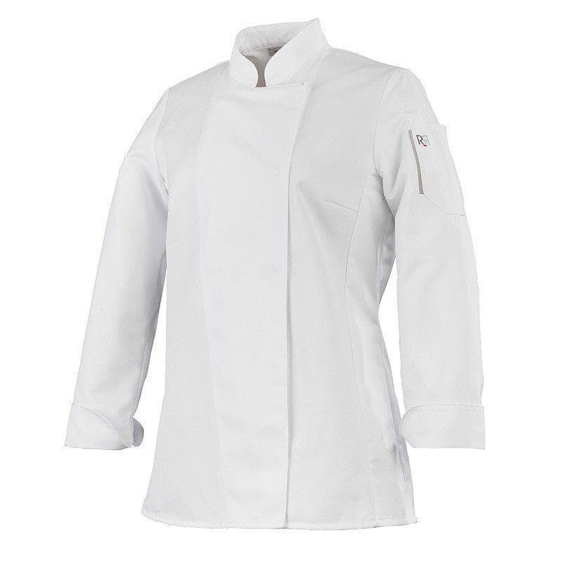 Women's White Long Sleeve Kitchen Coat - UNERA - ROBUR -  by Robur | MANELLI``