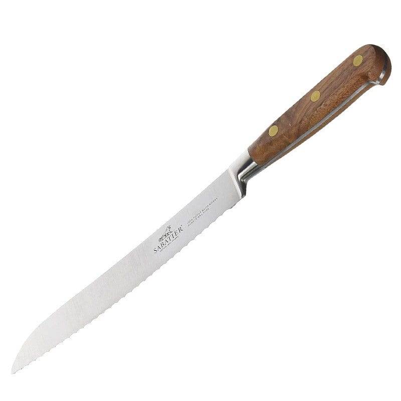 Bread Knife 7.87 inch Walnut Wood - SABATIER -  by Sabatier | MANELLI``