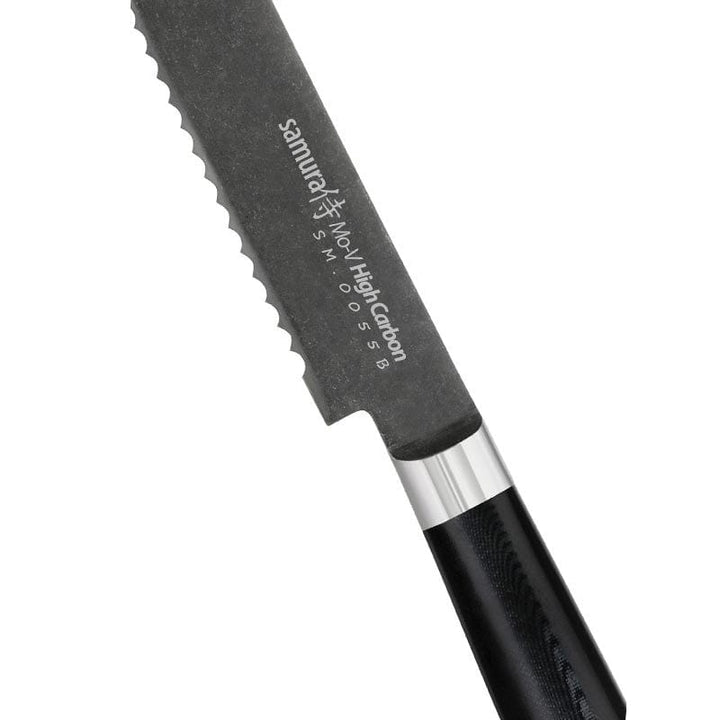 Bread Knife 9.06 inch MO-V STONEWASH - SAMURA -  by Samura | MANELLI``