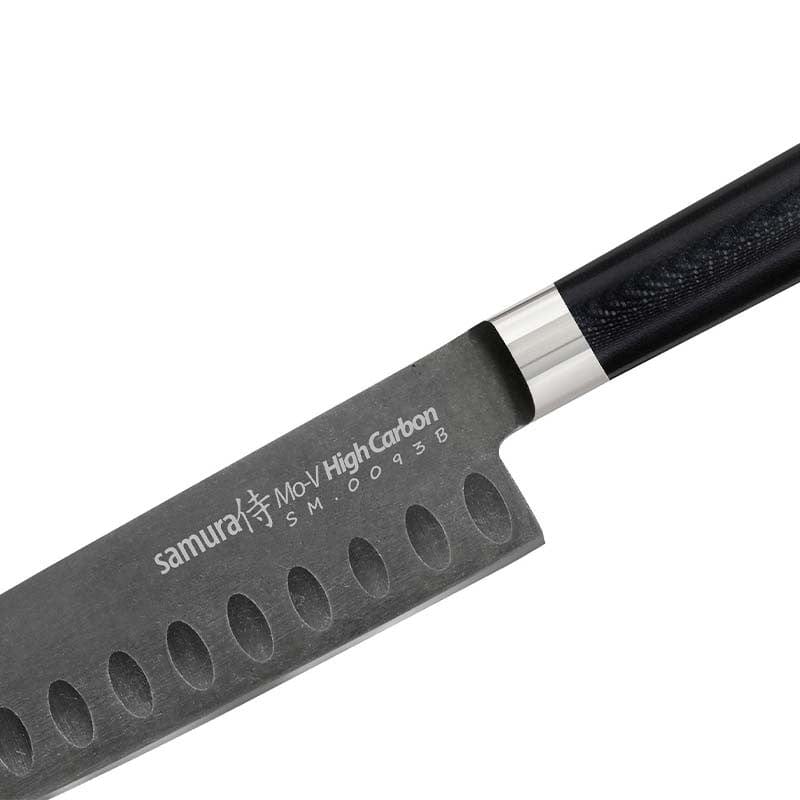 Santoku Knife 5.12 inch MO-V STONEWASH - SAMURA -  by Samura | MANELLI``