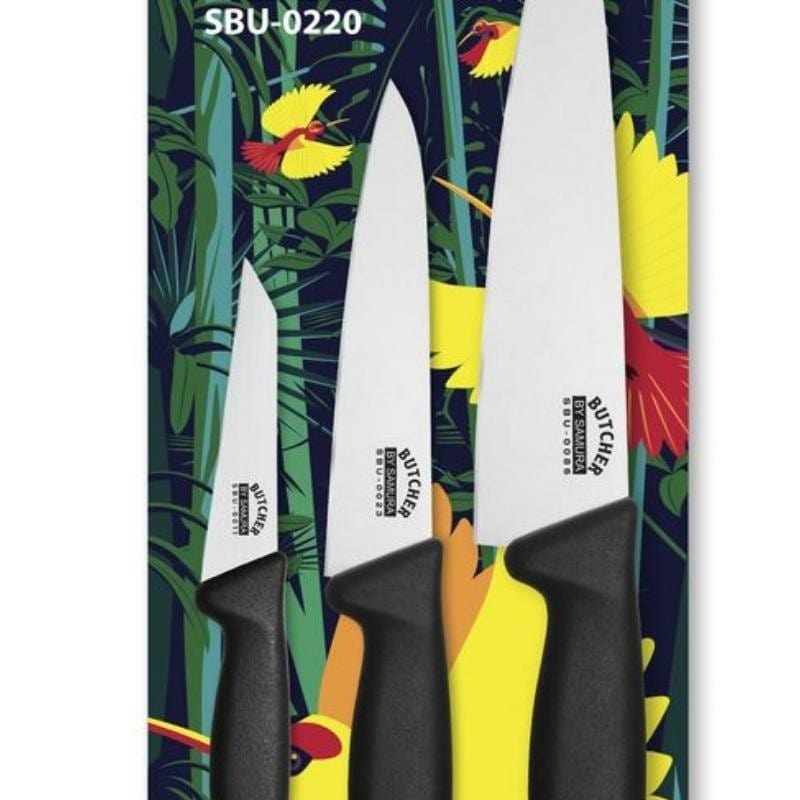 Set of 3 Butcher Knives - SAMURA -  by Samura | MANELLI``