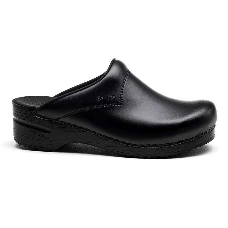 San Flex Black Clog – Sanita